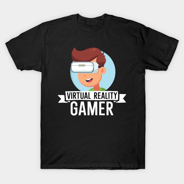 Virtual reality Gamer T-Shirt by maxcode